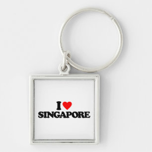 PORTE-CLÉS J'AIME SINGAPOUR