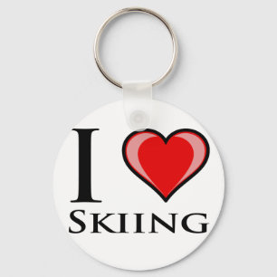 Porte-clés J'aime skier