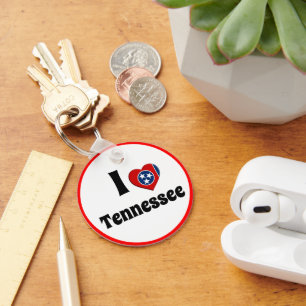 Porte-clés J'aime Tennesse & Tennesse Heart - Voyage / sports