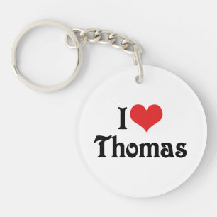 Porte-clés J'aime Thomas