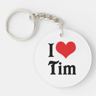 Porte-clés J'aime Tim