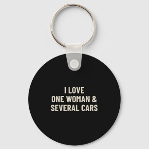 Porte-clés J'Aime Une Femme Et Plusieurs Amoureux De Voiture