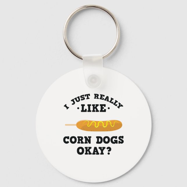 Porte-clés J'Aime Vraiment Les Chiens De Corne Drôle Porte -  (Recto)