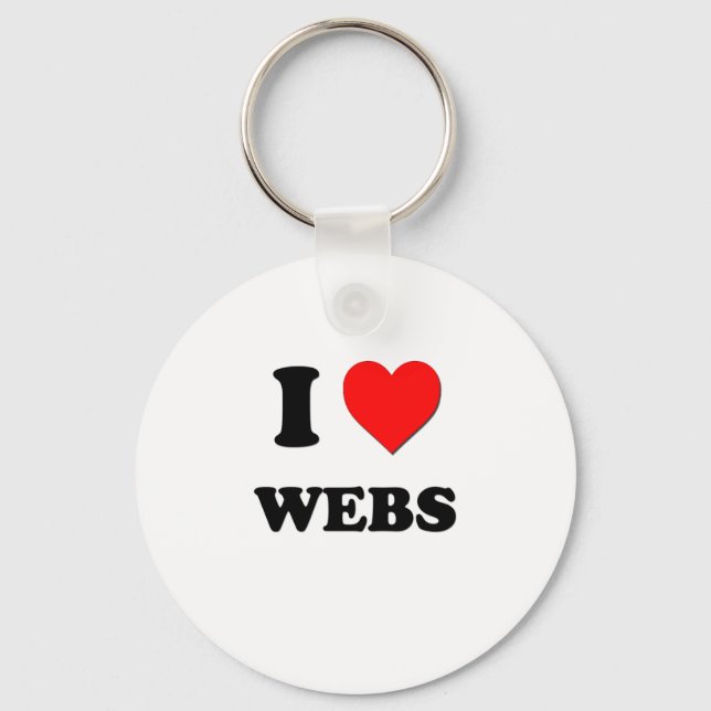 Porte-clés J'aime Webs (Recto)