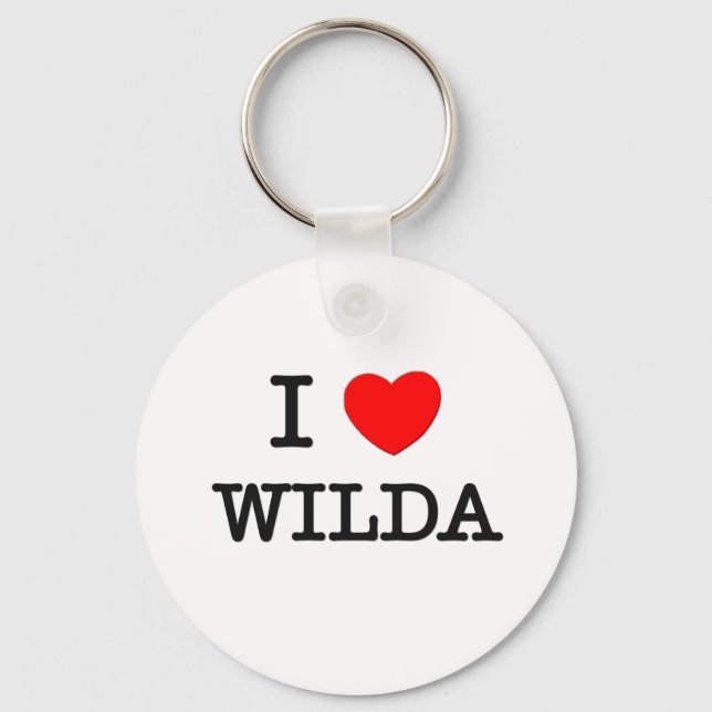 Porte-clés J'aime Wilda (Recto)