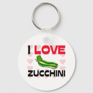 Porte-clés J'aime Zucchini