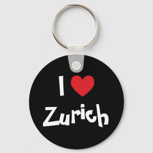 Porte-clés J'aime Zurich