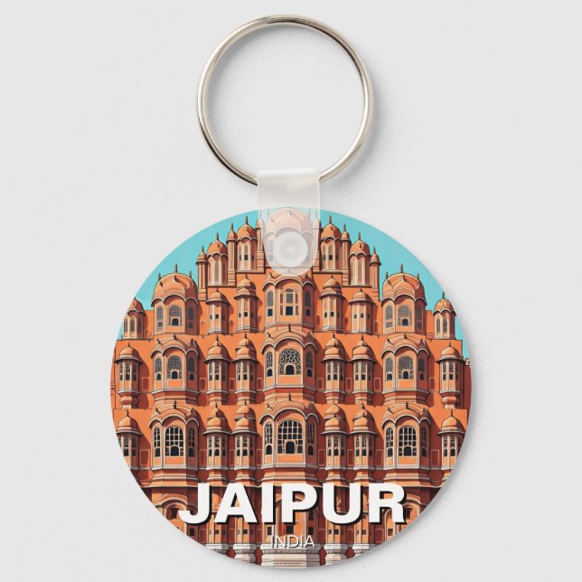 Porte-clés Jaipur Hawa Mahal Souvenir (Recto)