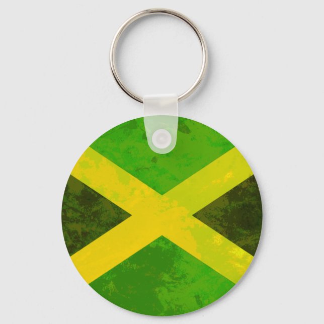 Porte-clés jamaica flag - reggaots roots (Recto)