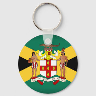Porte-clés Jamaican Flag/ Coat of Arms