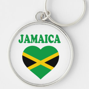 Porte-clés Jamaïque Love Heart Jamaican Flag