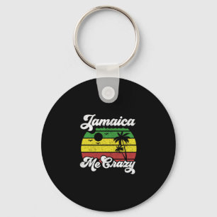 Porte-clés Jamaïque Me Crazy Rasta Roots Rock Reggae Jamaïcai