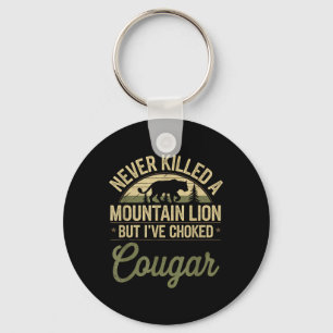 Porte-clés Jamais Tué Un Lion De Montagne Mais J'Ai Éclaté Un