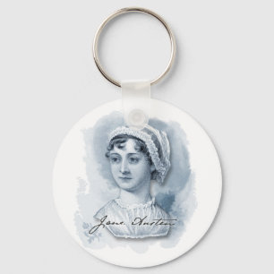 Porte-clés Jane Austen Portrait et signature