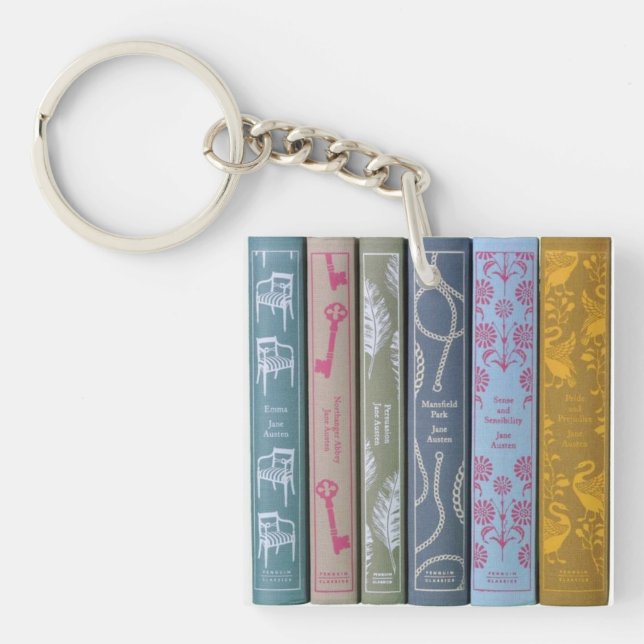 Porte-clés Jane Austen & ses romans (Devant)