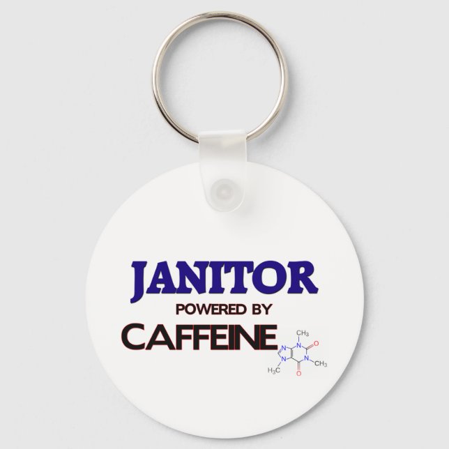 Porte-clés Janvier Propulsé par la caféine (Recto)