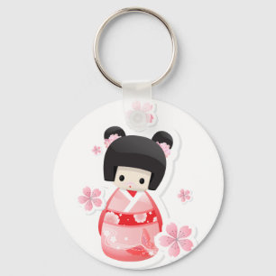 Porte-clés Japonais Geisha Doll - série buns