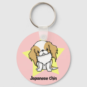 Porte-clés Japonais rouge Chin d'étoile de Kawaii