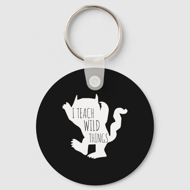 Porte-clés J'Apprends Des Choses Sauvages Monster Fun Cadeaux (Recto)