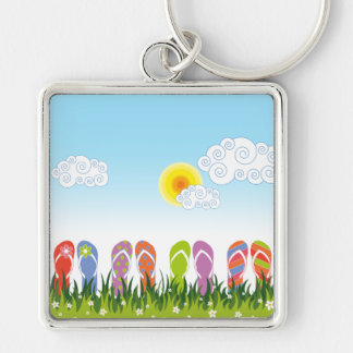 Porte-clés Jardin coloré d'amusement de bascules