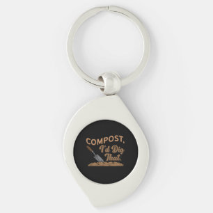 Porte-clés Jardin Compost Gardener Cadeau