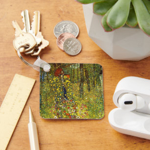 Porte-clés Jardin de ferme avec crucifix de Gustav Klimt