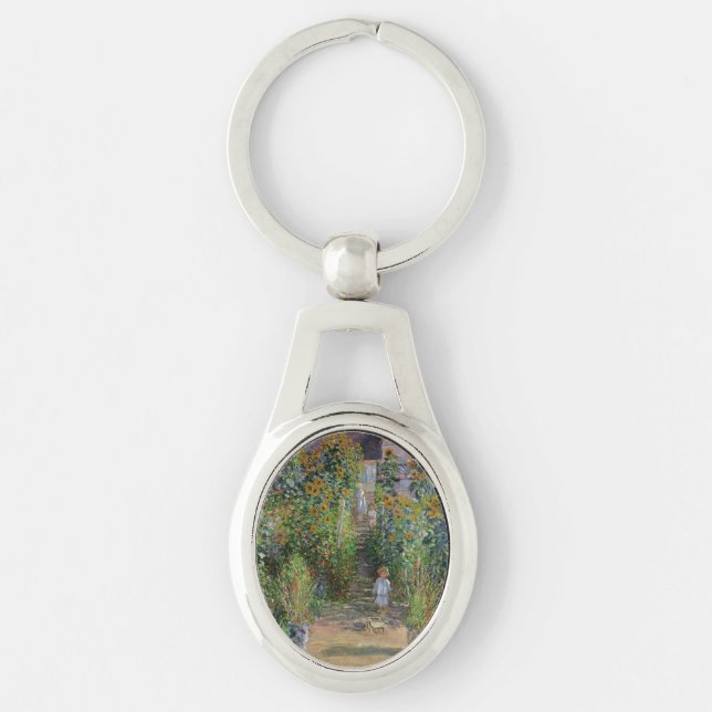 Porte-clés Jardin de Monet Vetheuil Impressionim Peinture de  (Devant)