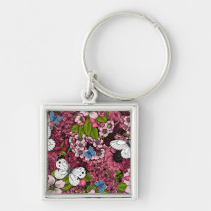 Porte-clés Jardin de printemps 2