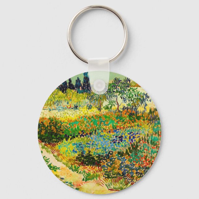 Porte-clés Jardin de Vincent Van Gogh à Arles (Recto)
