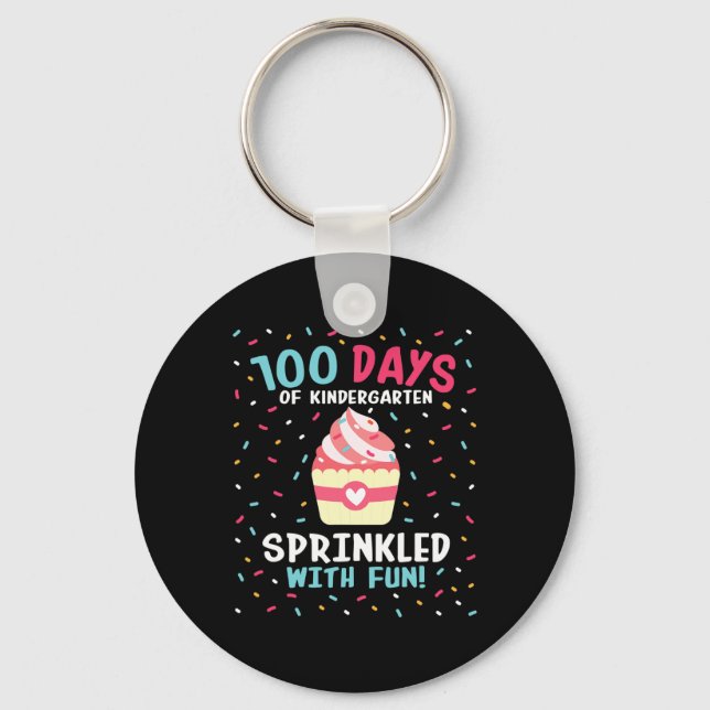 Porte-clés Jardin D'Enfants 100 Jours De Filles Sprinkled Fu (Recto)