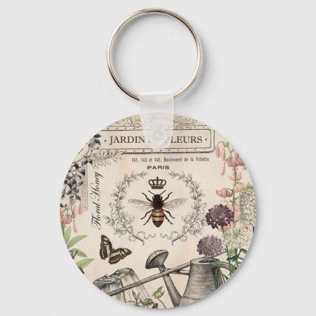 PORTE-CLÉS JARDIN DES BEE FRANÇAIS (Recto)