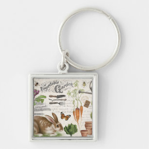 Porte-clés Jardin français Vintage moderne Rabbit