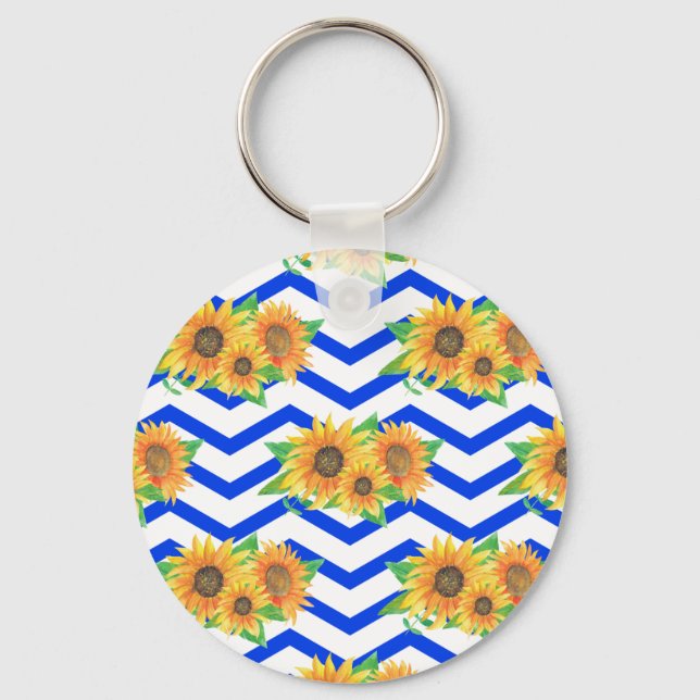Porte-clés Jardins fleuris de tournesol (Recto)