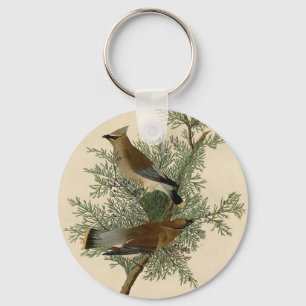 Porte-clés Jaseur cèdre d'Audubon