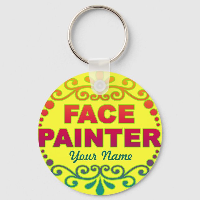 Porte-clés Jaune arc-en-ciel (Recto)