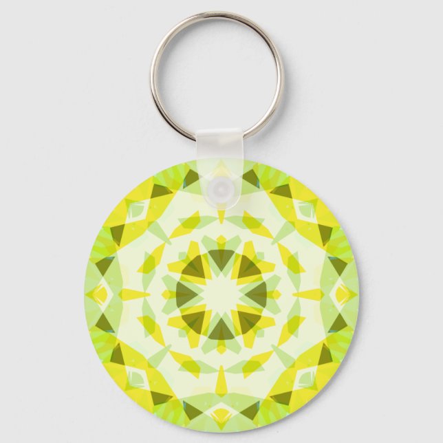Porte-clés Jaune clair Vert Étoile Été Dopamine Décor Art (Recto)