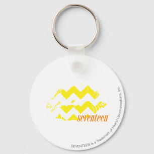 Porte-clés Jaune de zigzag