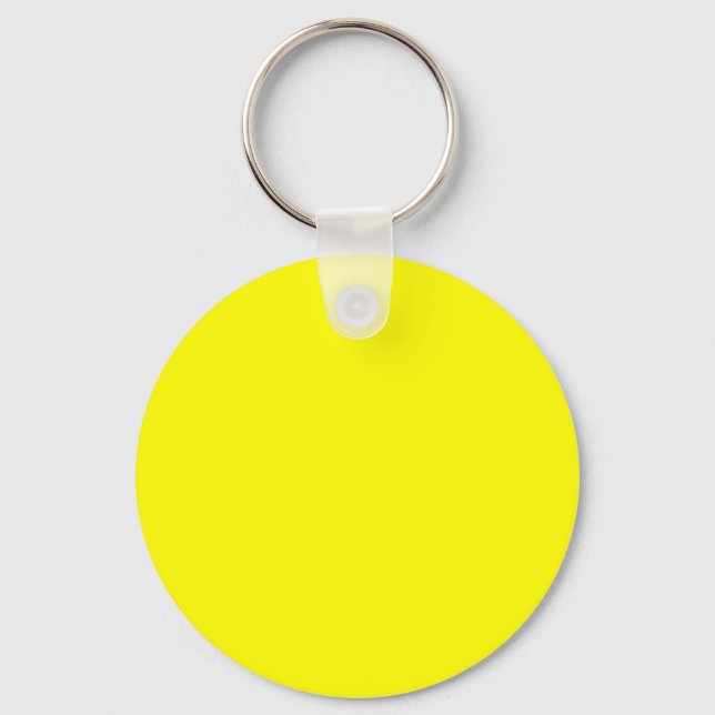Porte-clés Jaune vif (couleur unie)  (Recto)