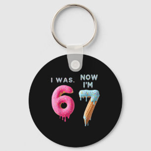 Porte-clés J'avais 6 ans maintenant j'ai 7 ans Anniversaire,
