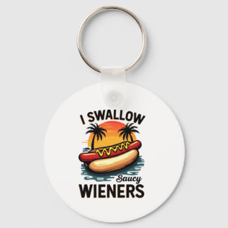 Porte-clés J'avale Saucy Wieners Drôle Adulte Plaisanterie Ho