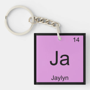 Porte-clés Jaylyn Nom Élément Chimique Tableau Périodique