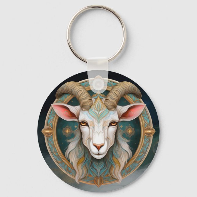 Porte-clés JDR Fantastique Emblème de la Chèvre de Grimmloch (Recto)