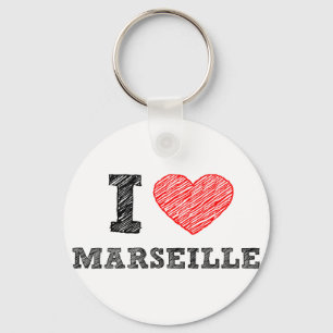 Porte-clés Je-amour-Marseille