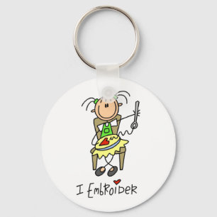 Porte-clés Je Brode Personnage Bâton