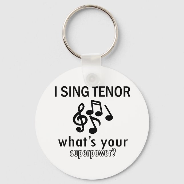 Porte-clés Je chante Tenor (Recto)