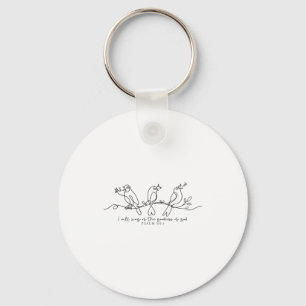 Porte-clés Je chanterai la bonté de Dieu Psaume 89_1 Oiseau