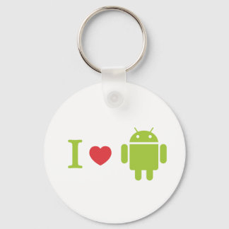 Porte-clés Je coeur Android
