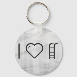 Porte-clés Je Coeur Suspendu les échelles