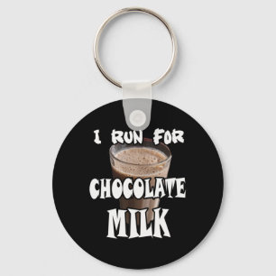 Porte-clés Je cours pour le lait chocolaté Running
