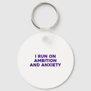 Porte-clés Je Cours Sur Un Sticker Ambition Et Anxiété